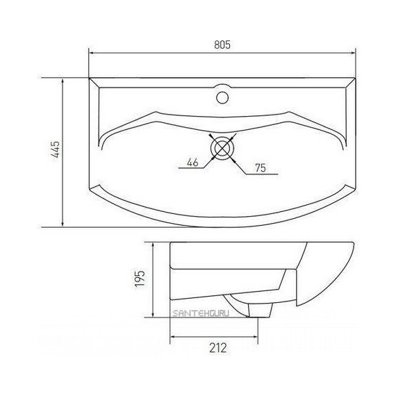 Тумба напольная с раковиной Акватон Ария 80Н см 1A1413K0AA010, белый - 10 Тумба напольная с раковиной Акватон Ария 80Н см 1A1413K0AA010, белый фото 10