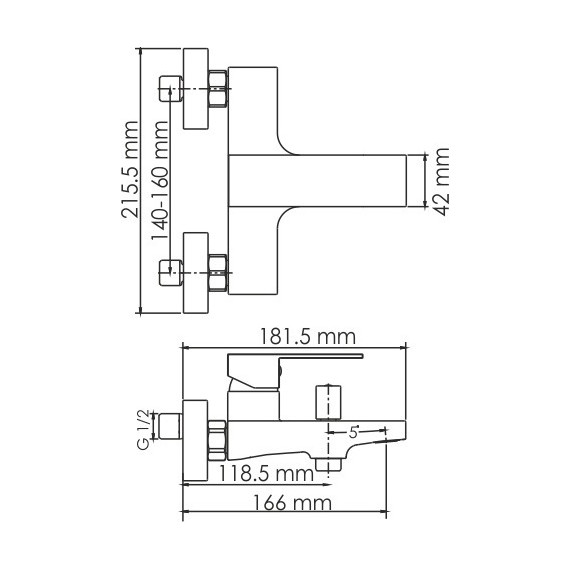 Смеситель для ванны WasserKraft Abens 2001, черный - 9 Смеситель для ванны WasserKraft Abens 2001, черный фото 9