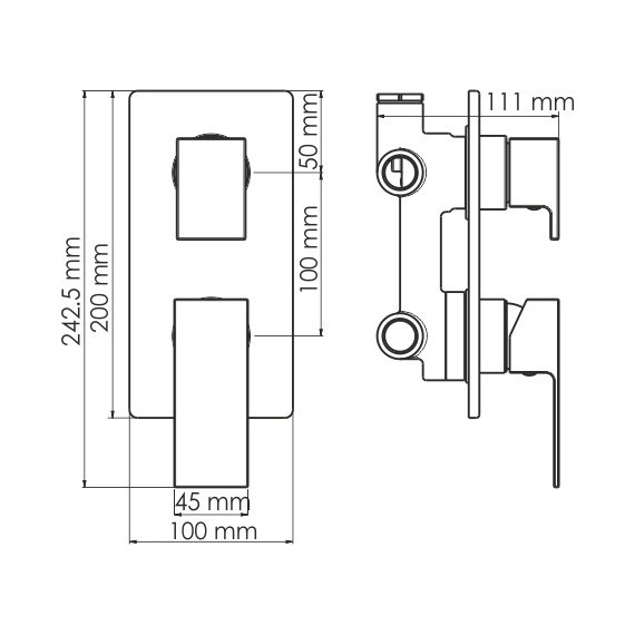 Смеситель для ванны WasserKraft Abens 2071, черный - 4 Смеситель для ванны WasserKraft Abens 2071, черный фото 4