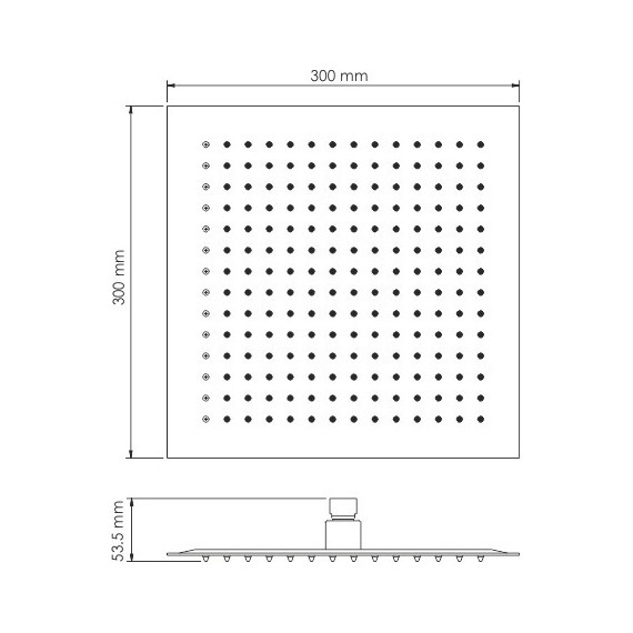 Верхний душ WasserKraft Abens A162, черный - 2 Верхний душ WasserKraft Abens A162, черный фото 2