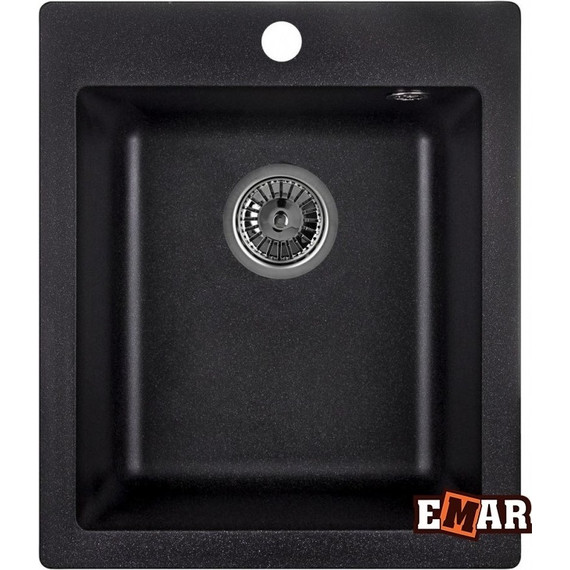 Кухонная мойка Emar EMQ-1415.Q, морион, Цвет производителя: морион фото 