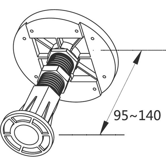 Ножки для поддона Cezares TRAY-LEGS-AS-09 фото 2