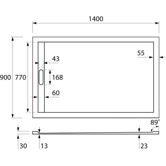 Мраморный поддон Cezares TRAY-AS-AH-140/90-30-W 140х90 см - 4 Мраморный поддон Cezares TRAY-AS-AH-140/90-30-W 140х90 см фото 4