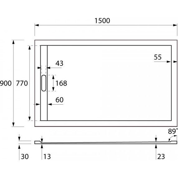 Мраморный поддон Cezares TRAY-AS-AH-150/90-30-W 150х90 см - 4 Мраморный поддон Cezares TRAY-AS-AH-150/90-30-W 150х90 см фото 4