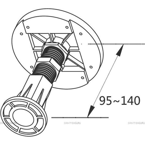 Ножки для поддона Cezares TRAY-LEGS-AS-10 фото 2