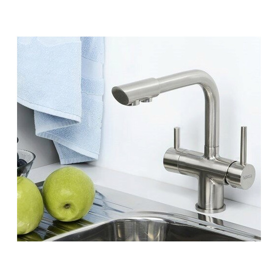 Смеситель для кухни WasserKraft A8027, матовый хром фото 2