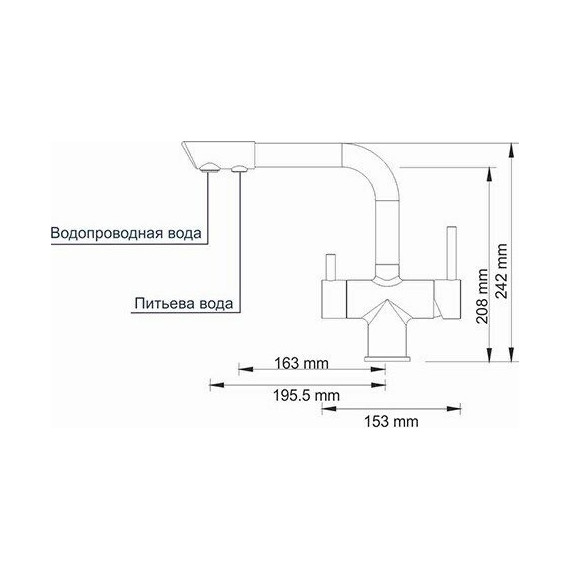 Смеситель для кухни WasserKraft A8027, матовый хром фото 5
