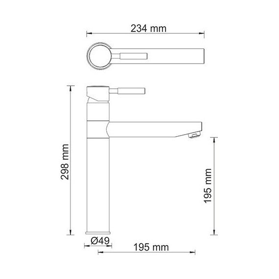 Смеситель для кухни WasserKraft A8147, темная бронза - 4 Смеситель для кухни WasserKraft A8147, темная бронза фото 4