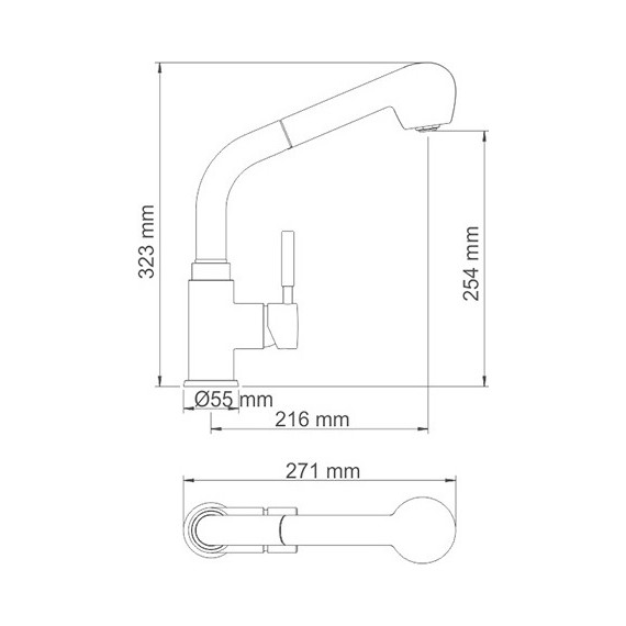 Смеситель для кухни WasserKraft A8237, светлая бронза - 4 Смеситель для кухни WasserKraft A8237, светлая бронза фото 4