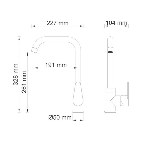 Смеситель для кухни WasserKraft Alz 28807 фото 2