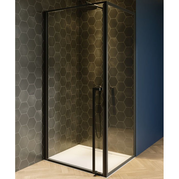 Душевое ограждение Riho Lucid GD201 80х100 см GD208B100, черный/прозрачное фото 2