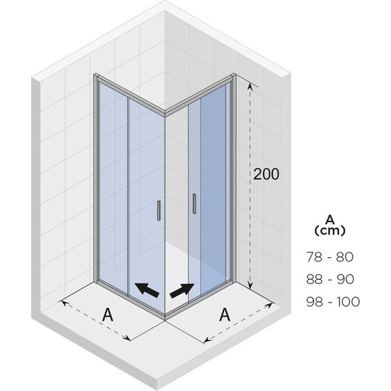 Душевое ограждение Riho Hamar 2.0 R207 80х80 см GR92200, хром/прозрачное - 6 Душевое ограждение Riho Hamar 2.0 R207 80х80 см GR92200, хром/прозрачное фото 6