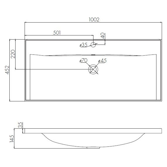 Тумба подвесная с раковиной Акватон Римини 100 см 1A2328K3RN010, белый фото 9