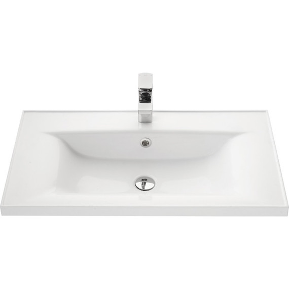 Тумба подвесная с раковиной Акватон Римини 100 см 1A2328K3RN010, белый фото 7