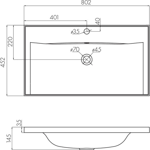 Тумба подвесная с раковиной Акватон Мадрид 80 см 1A1268K6MA010, белый фото 9