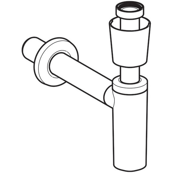 Сифон для умывальника Geberit 40 мм 151.035.11.1, белый фото 2