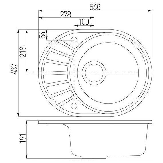 Кухонная мойка Акватон Чезана 1A711232CS260, латте, Цвет производителя: латте фото 4