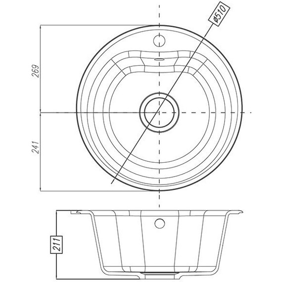 Кухонная мойка Акватон Мида 1A712732MD290, шампань, Цвет производителя: шампань фото 4