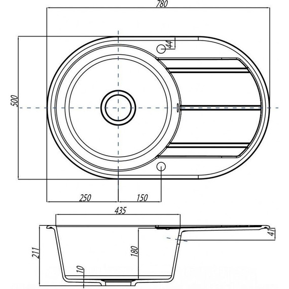 Кухонная мойка Акватон Амира 1A712932AI260, латте, Цвет производителя: латте фото 4