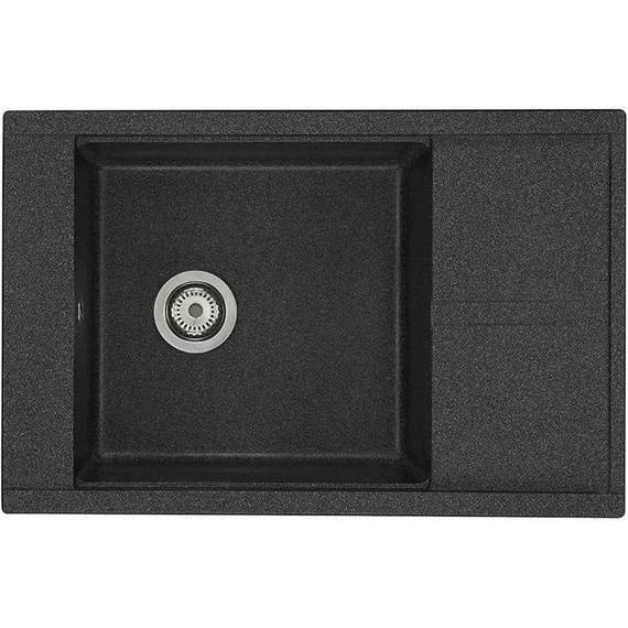 Кухонная мойка Акватон Делия 1A715132DE210, графит, Цвет производителя: графит фото 