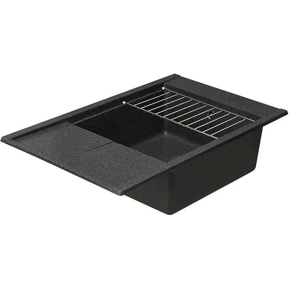 Кухонная мойка Акватон Делия 1A715132DE210, графит, Цвет производителя: графит - 5 Кухонная мойка Акватон Делия 1A715132DE210, графит, Цвет производителя: графит фото 5