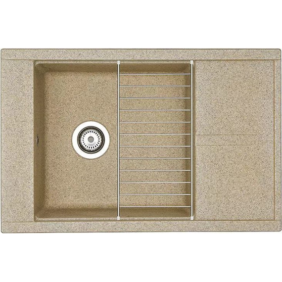 Кухонная мойка Акватон Делия 1A715132DE220, песочный, Цвет производителя: песочный фото 3