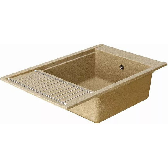 Кухонная мойка Акватон Делия 1A715132DE220, песочный, Цвет производителя: песочный фото 6