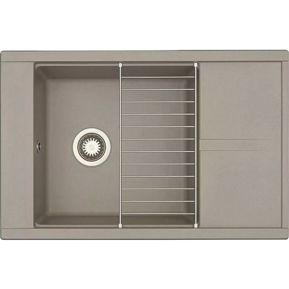Кухонная мойка Акватон Делия 1A715132DE250, серый шёлк, Цвет производителя: серый шёлк фото 3