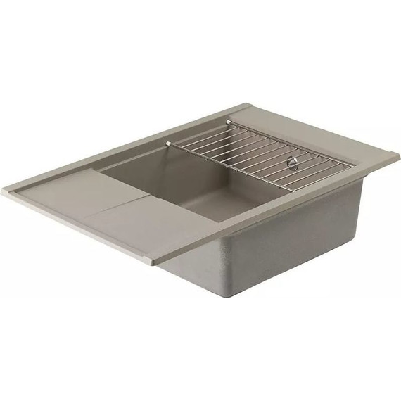 Кухонная мойка Акватон Делия 1A715132DE250, серый шёлк, Цвет производителя: серый шёлк фото 5