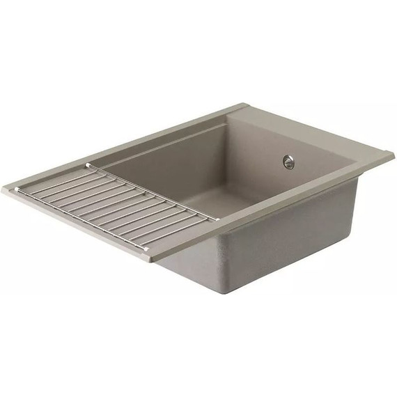Кухонная мойка Акватон Делия 1A715132DE250, серый шёлк, Цвет производителя: серый шёлк фото 6