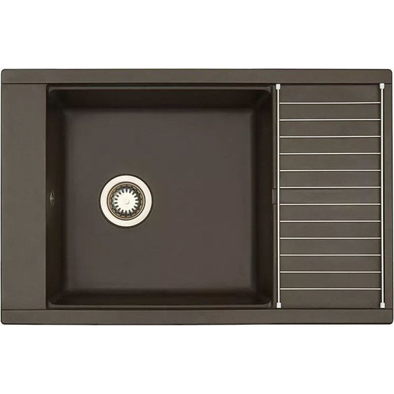 Кухонная мойка Акватон Делия 1A715132DE280, кофе, Цвет производителя: кофе фото 3