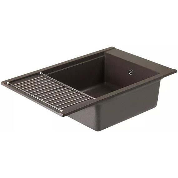Кухонная мойка Акватон Делия 1A715132DE280, кофе, Цвет производителя: кофе фото 4