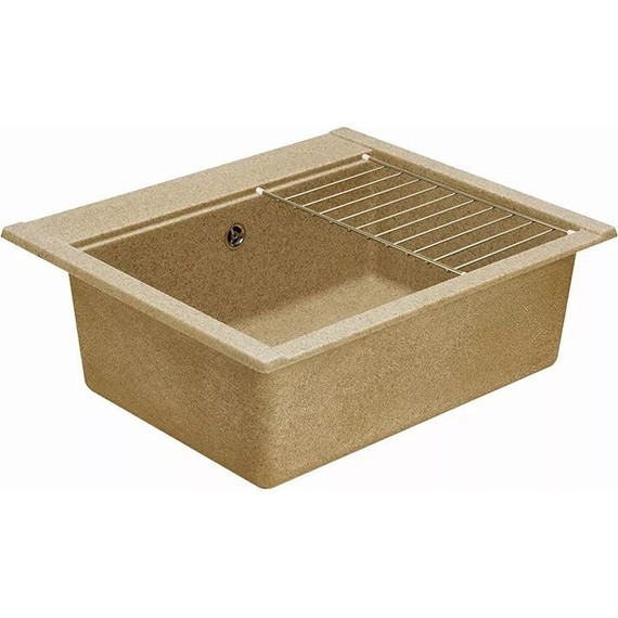 Кухонная мойка Акватон Делия 1A715232LD220, песочный, Цвет производителя: песочный - 4 Кухонная мойка Акватон Делия 1A715232LD220, песочный, Цвет производителя: песочный фото 4