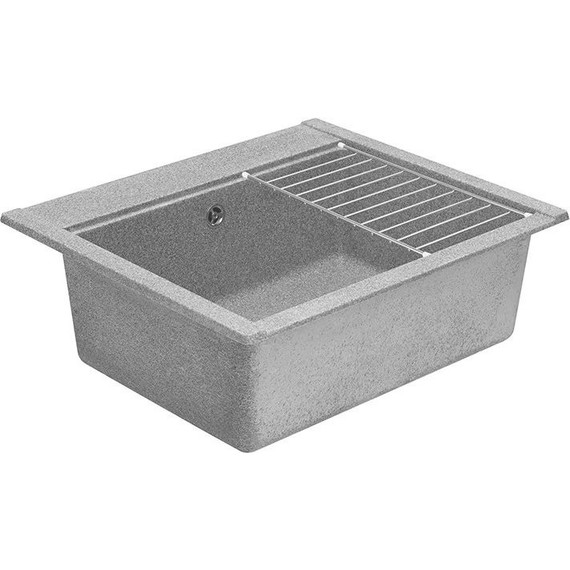 Кухонная мойка Акватон Делия 1A715232LD230, серый, Цвет производителя: серый - 3 Кухонная мойка Акватон Делия 1A715232LD230, серый, Цвет производителя: серый фото 3