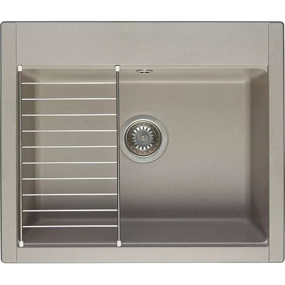 Кухонная мойка Акватон Делия 1A715232LD250, серый шёлк, Цвет производителя: серый шёлк - 2 Кухонная мойка Акватон Делия 1A715232LD250, серый шёлк, Цвет производителя: серый шёлк фото 2