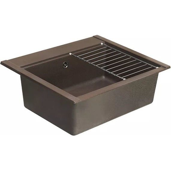 Кухонная мойка Акватон Делия 1A715232LD280, кофе, Цвет производителя: кофе - 4 Кухонная мойка Акватон Делия 1A715232LD280, кофе, Цвет производителя: кофе фото 4