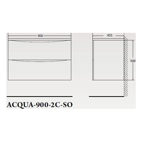 Тумба подвесная с раковиной BelBagno ACQUA-900-2C-SO-RVB 90 см, Rovere Vintage Bianco, Цвет фасада: Rovere Vintage Bianco фото 7