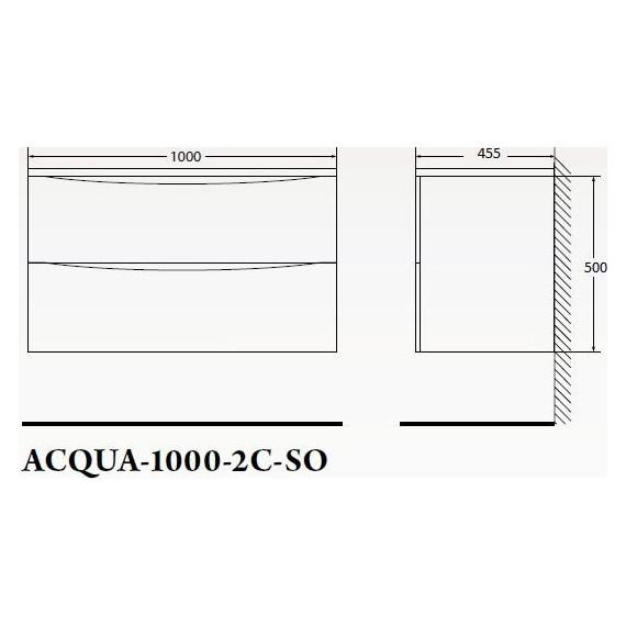 Тумба подвесная с раковиной BelBagno ACQUA-1000-2C-SO-CVG 100 см, Cemento Verona Grigio, Цвет фасада: Cemento Verona Grigio фото 7