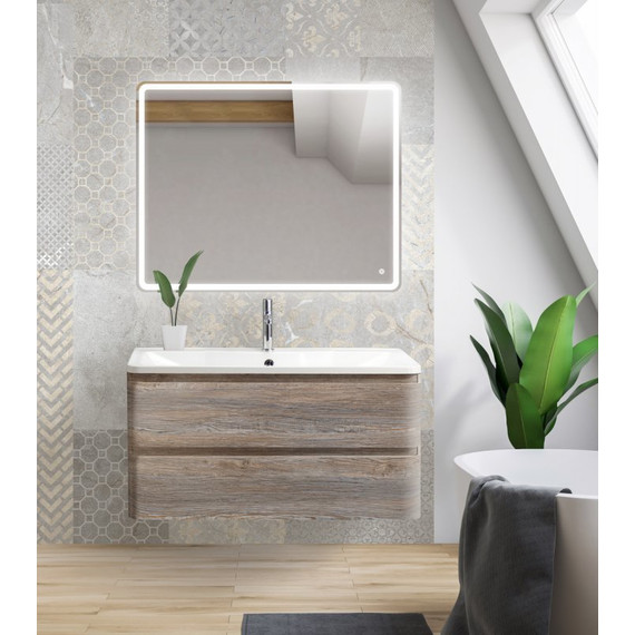 Тумба подвесная с раковиной BelBagno ALBANO-800-2C-SO-PS 80 см, Pino Scania, Цвет фасада: Pino Scania - 2 Тумба подвесная с раковиной BelBagno ALBANO-800-2C-SO-PS 80 см, Pino Scania, Цвет фасада: Pino Scania фото 2