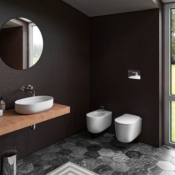 Раковина-чаша Kerasan Nolita 60 см 534330*0, белый матовый - 4 Раковина-чаша Kerasan Nolita 60 см 534330*0, белый матовый фото 4