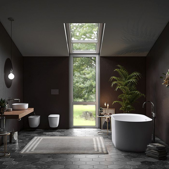 Раковина-чаша Kerasan Nolita 60 см 534330*0, белый матовый - 5 Раковина-чаша Kerasan Nolita 60 см 534330*0, белый матовый фото 5