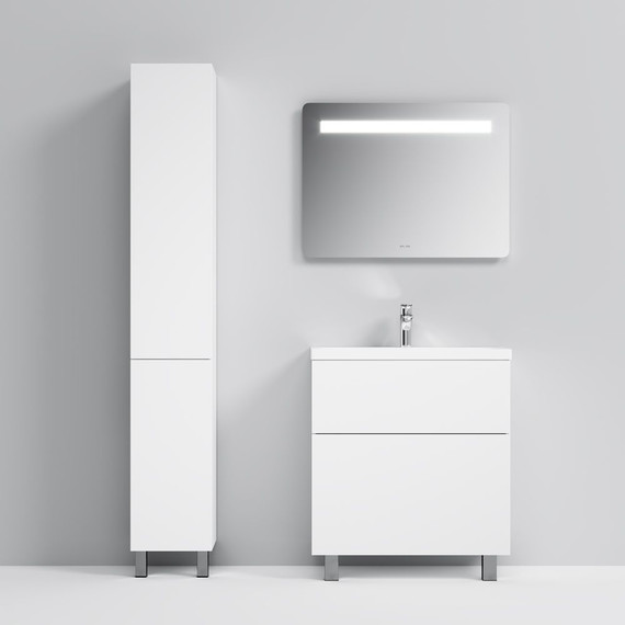 Тумба напольная с раковиной AM.PM Gem 75 см M90FSX07522WG32, белый, Цвет фасада: белый - 2 Тумба напольная с раковиной AM.PM Gem 75 см M90FSX07522WG32, белый, Цвет фасада: белый фото 2