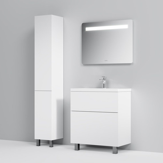 Тумба напольная с раковиной AM.PM Gem 75 см M90FSX07522WG32, белый, Цвет фасада: белый - 4 Тумба напольная с раковиной AM.PM Gem 75 см M90FSX07522WG32, белый, Цвет фасада: белый фото 4