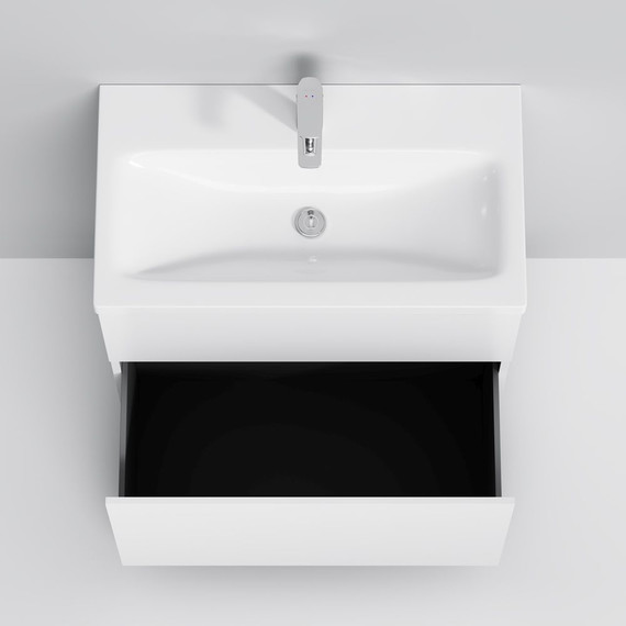 Тумба напольная с раковиной AM.PM Gem 75 см M90FSX07522WG32, белый, Цвет фасада: белый - 7 Тумба напольная с раковиной AM.PM Gem 75 см M90FSX07522WG32, белый, Цвет фасада: белый фото 7