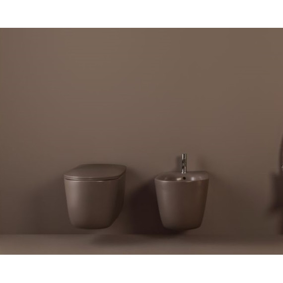 Унитаз подвесной безободковый Kerasan Nolita 531488, bruno matt фото 2