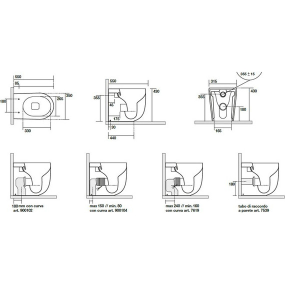Унитаз приставной безободковый Kerasan Nolita 531859, светло-серый фото 2