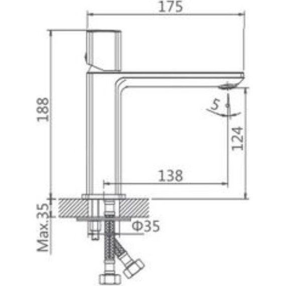 Смеситель для раковины Haiba HB10577 - 3 Смеситель для раковины Haiba HB10577 фото 3