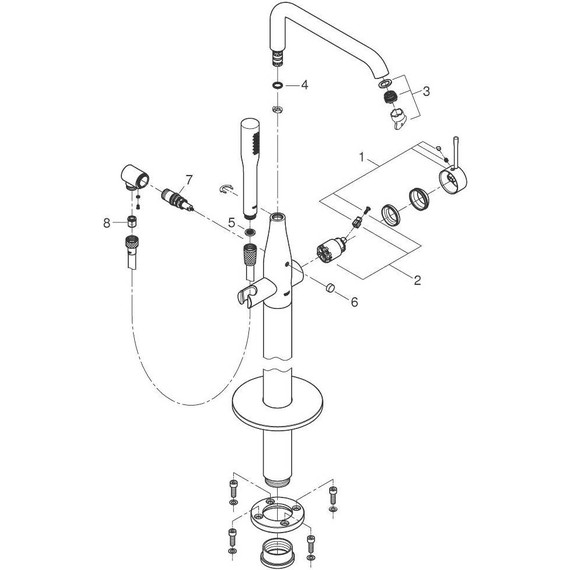 Смеситель для ванны Grohe Essence New 23491GL1, холодный рассвет фото 3