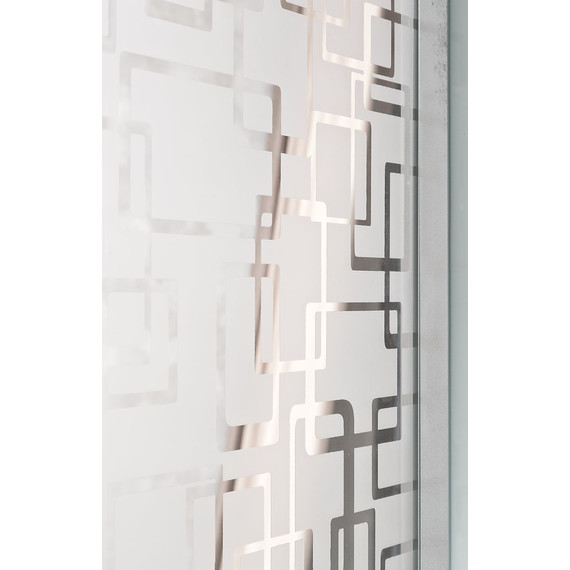 Гидробокс Deto EM1511RLed 110х80 см, хром/узор (безсиликоновая сборка) фото 5