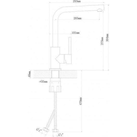 Смеситель для кухни Florentina Дельта FL 313.06H.1123.107, песочный, Цвет производителя: песочный - 3 Смеситель для кухни Florentina Дельта FL 313.06H.1123.107, песочный, Цвет производителя: песочный фото 3